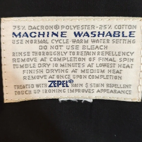 Cream & Black Vintage  Misty Harbor Mid Calf Length Trench Coat sz 14 W/ Belt - Picture 8 of 10